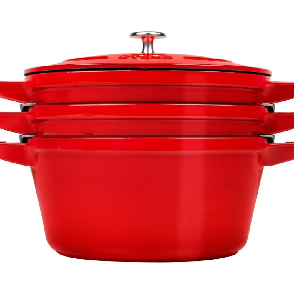Staub Garnki>Komplet Garnkow Zeliwnych La Cocotte, 3 Elem.