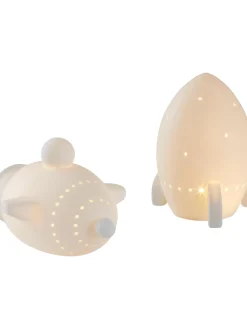 New Komplet Lampek Dla Dzieci Led Zasilanych Na Baterie Ships, 2 Elem. Lampy Do Pokoju Dziecięcego