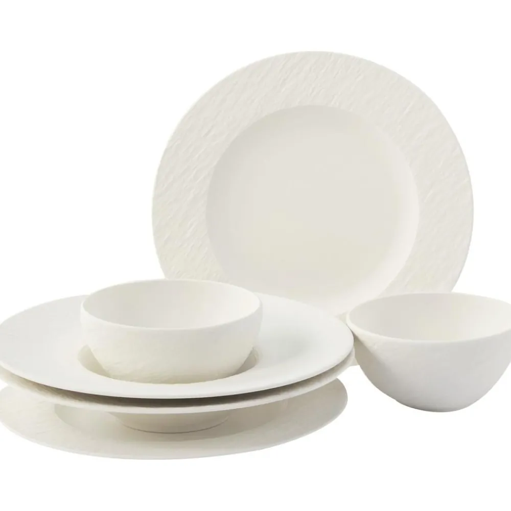 Villeroy & Boch Zastawa Stołowa>Komplet Naczyń Z Porcelany Rock, Dla 2 Osob (6 Elem.)