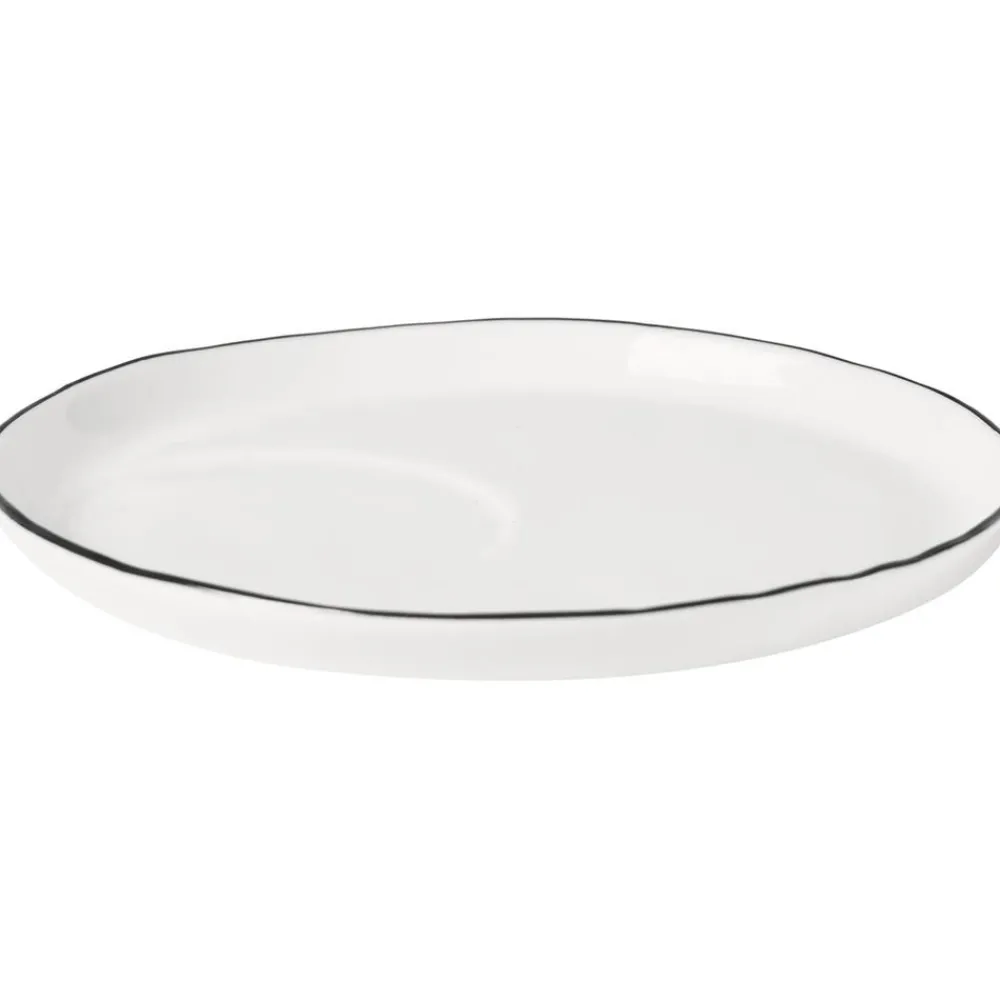 Broste Copenhagen Kolekcje Naczyń>Komplet Recznie Wykonanych Naczyń Sniadaniowych Z Porcelany Salt, Dla 4 Osob (16 Elem.)