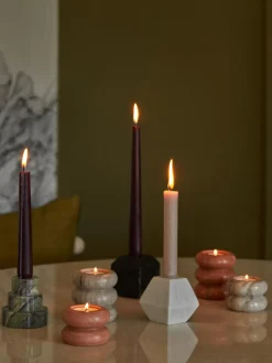 Shop Komplet Swiecznikow Z Marmuru Orta, 2 Elem. Świeczniki Na Tealighty