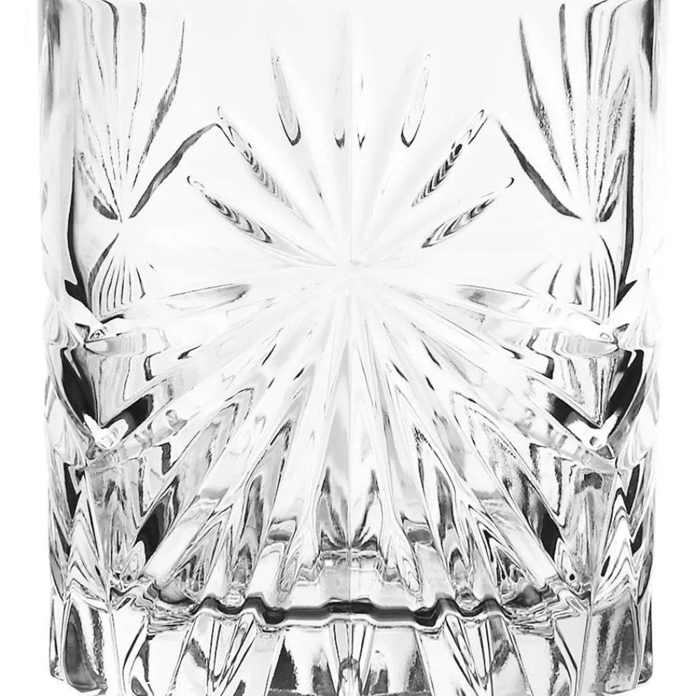RCR Szklanki>Komplet Szklanek Do Whisky Ze Szkla Krysztalowego Z Reliefem Bichiera, 4 Elem.