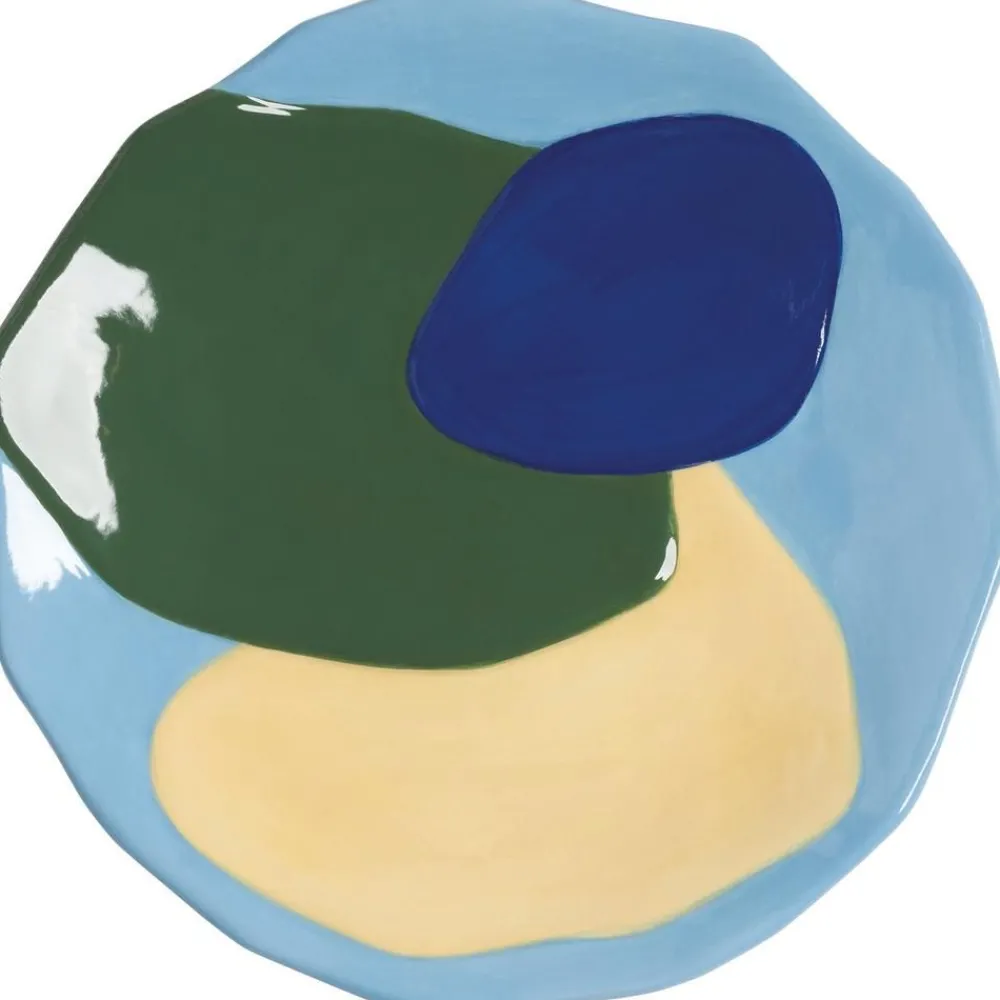 &k amsterdam Talerze>Komplet Talerzy Sniadaniowych Z Dolomitu Chunky, 4 Elem.