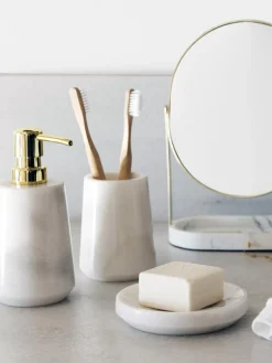 Clearance Kubek Na Szczoteczki Z Marmuru Lux Kubki Na Szczoteczki Do Zębów
