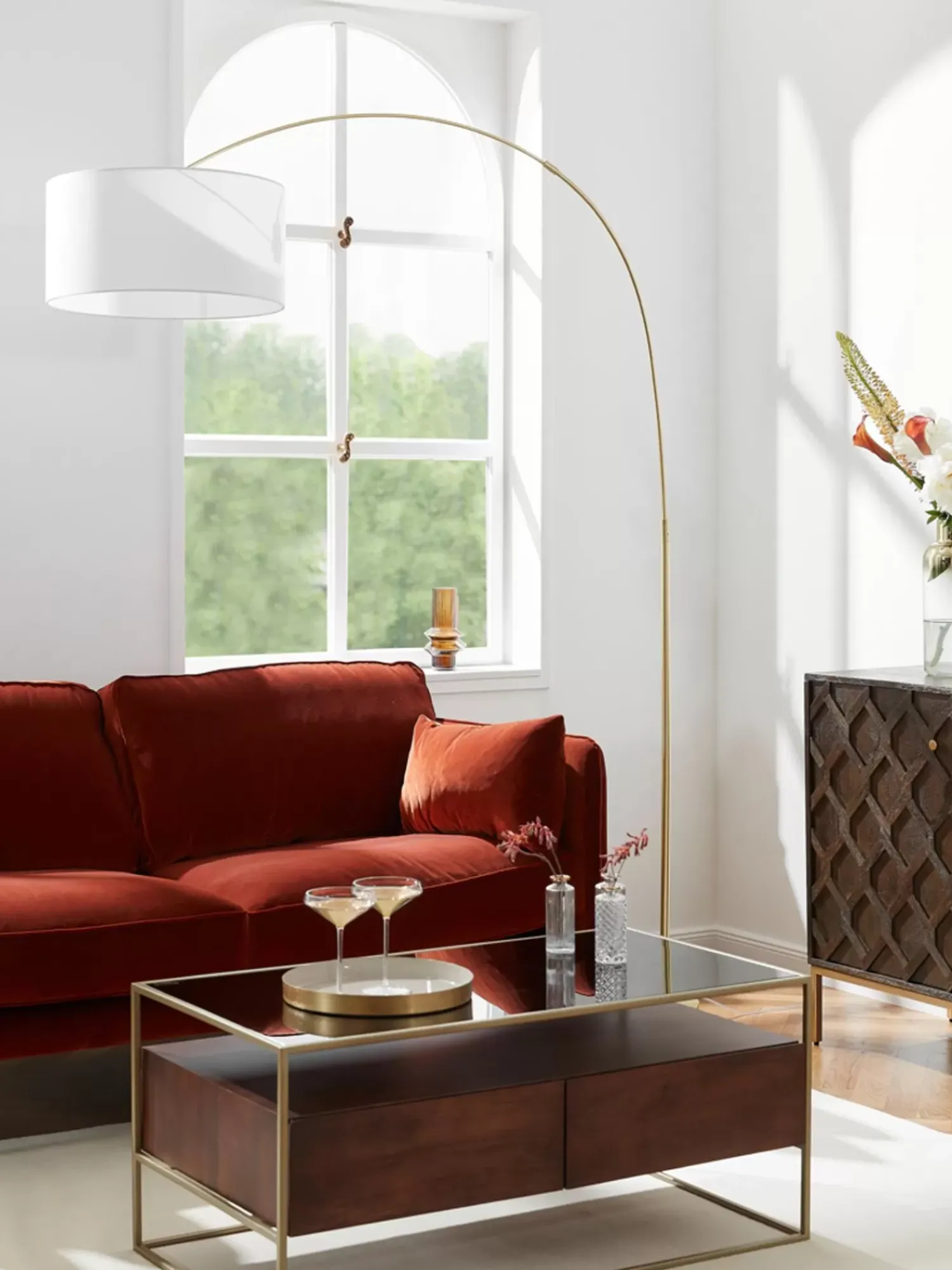 Clearance Lampa Podlogowa Lukowa Niels Lampy Łukowe