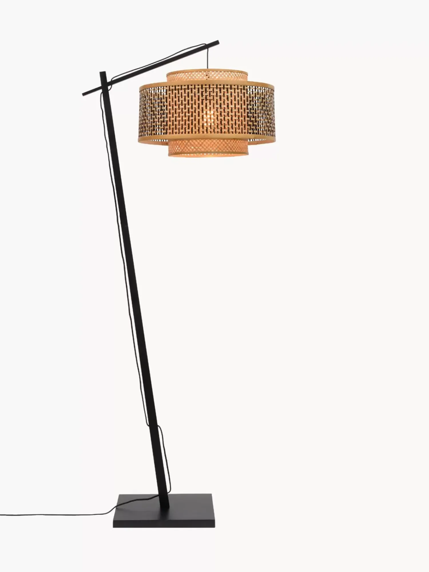 Fashion Lampa Podlogowa Lukowa Z Drewna Bambusowego Bhutan Lampy Łukowe