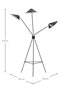 Flash Sale Lampa Podlogowa Trojnog Neron Lampy Do Czytania