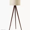 Cheap Lampa Podlogowa Trojnog Z Litego Drewna W Stylu Scandi Jake Lampy Na Trójnogu