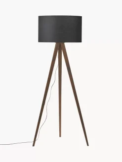 Hot Lampa Podlogowa Trojnog Z Litego Drewna W Stylu Scandi Jake Lampy Na Trójnogu