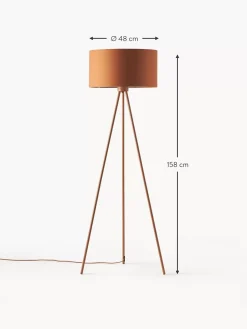 Hot Lampa Podlogowa Trojnog Z Kloszem Z Tkaniny Cella Lampy Na Trójnogu