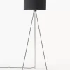 Clearance Lampa Podlogowa Trojnog Z Kloszem Z Tkaniny Cella Lampy Na Trójnogu