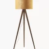 Hot Lampa Podlogowa Trojnog Z Litego Drewna W Stylu Scandi Jake Lampy Na Trójnogu