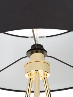 Best Lampa Podlogowa Trojnog Z Kloszem Z Tkaniny Cella Lampy Na Trójnogu