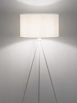 Hot Lampa Podlogowa Trojnog Z Kloszem Z Tkaniny Cella Lampy Na Trójnogu