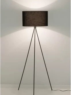 Discount Lampa Podlogowa Trojnog Z Kloszem Z Tkaniny Cella Lampy Na Trójnogu