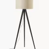 Hot Lampa Podlogowa Trojnog Z Litego Drewna W Stylu Scandi Jake Lampy Na Trójnogu