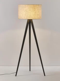 Hot Lampa Podlogowa Trojnog Z Litego Drewna W Stylu Scandi Jake Lampy Na Trójnogu