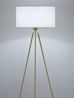 Online Lampa Podlogowa Trojnog Z Kloszem Z Tkaniny Cella Lampy Na Trójnogu