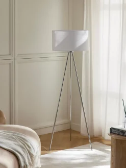 Online Lampa Podlogowa Trojnog Z Kloszem Z Tkaniny Cella Lampy Na Trójnogu
