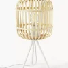 New Lampa Stołowa Trojnog Z Drewna Bambusowego Adam Lampki Nocne
