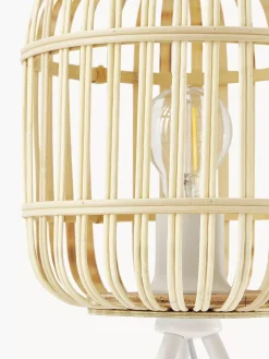 New Lampa Stołowa Trojnog Z Drewna Bambusowego Adam Lampki Nocne