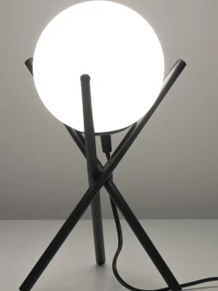 Sale Lampa Stołowa Trojnog Ze Szklanym Kloszem Erik Lampki Nocne