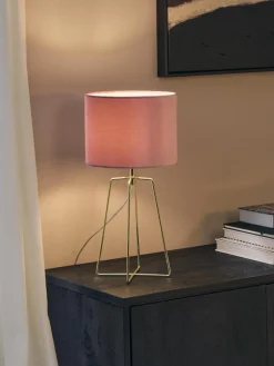 Best Sale Lampa Stołowa Z Aksamitu Karolina Lampki Nocne