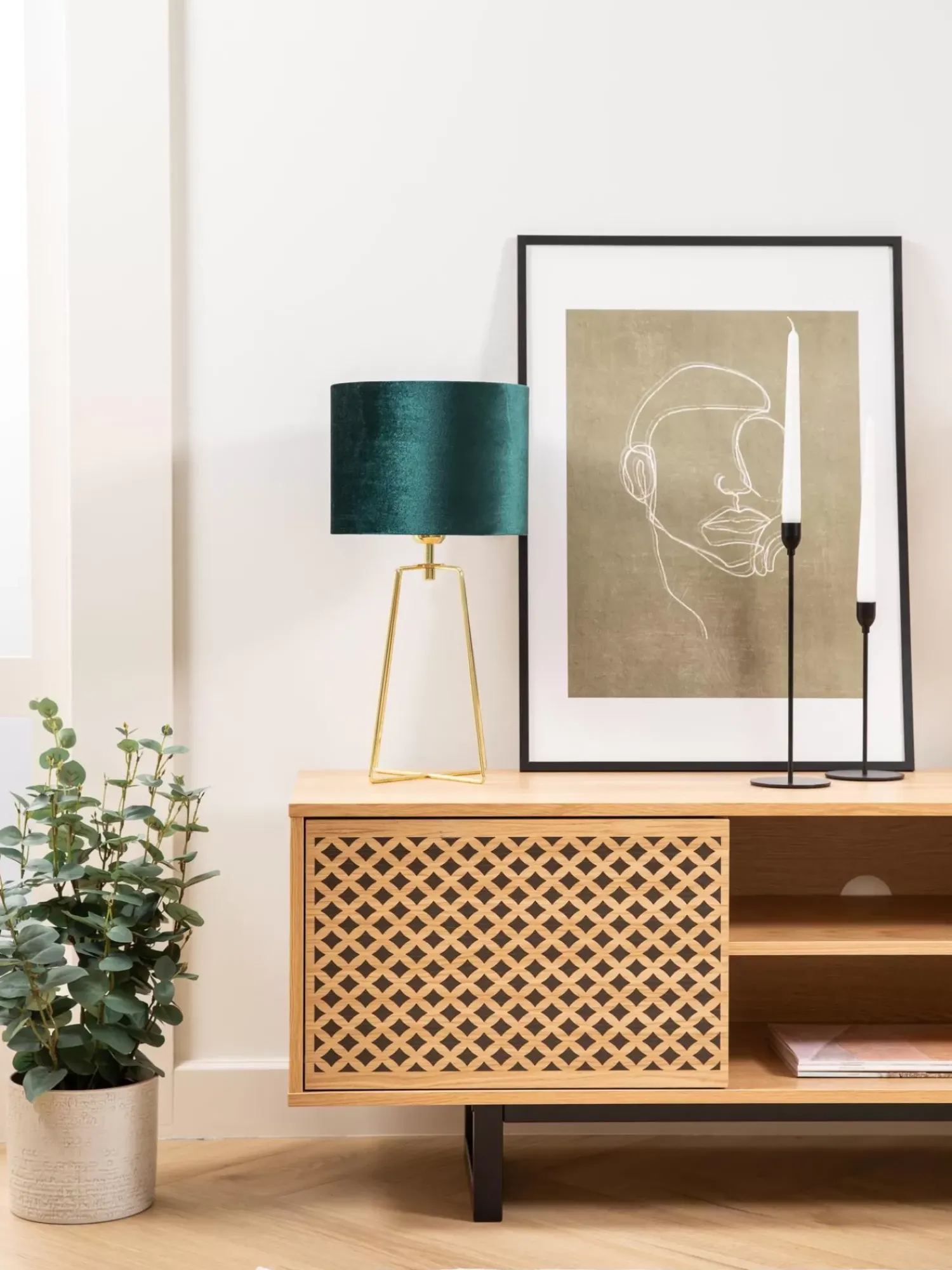 Cheap Lampa Stołowa Z Aksamitu Karolina Lampki Nocne