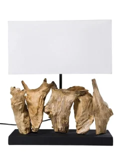 Flash Sale Lampa Stołowa Z Drewna Dryftowego Nature Lampki Nocne