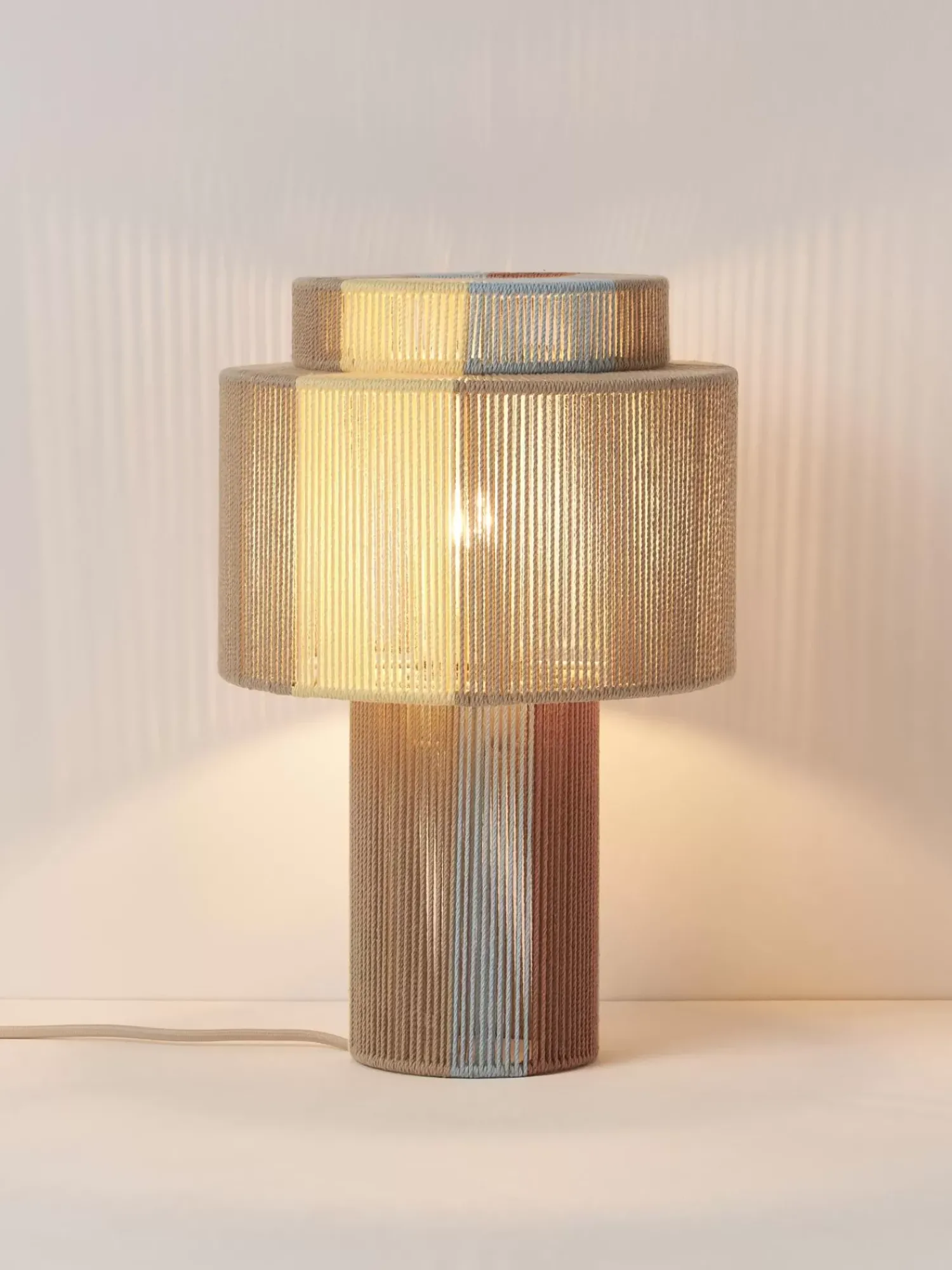 Cheap Lampa Stołowa Z Lnianych Wlokien Lace Lampki Nocne