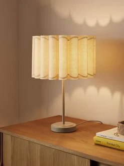 Flash Sale Lampa Stołowa Z Lnu Aguilar Lampki Nocne