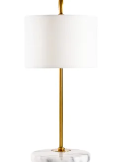 Outlet Lampa Stołowa Z Marmurowa Podstawa Montreal Lampki Nocne