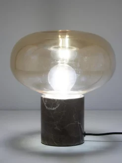 Best Lampa Stołowa Z Marmurowa Podstawa Alma Lampki Nocne