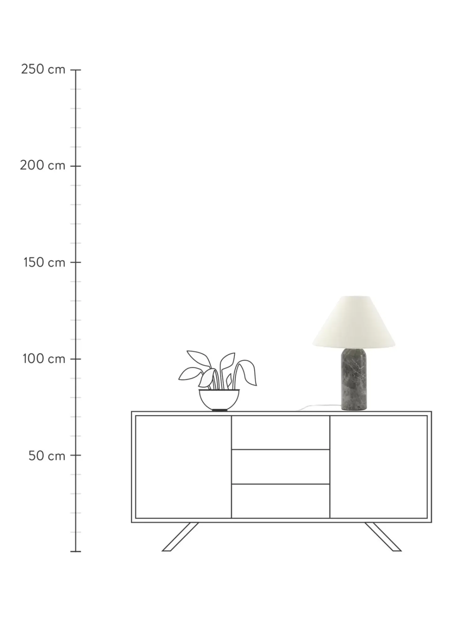 Shop Lampa Stołowa Z Marmurowa Podstawa Gia Lampki Nocne