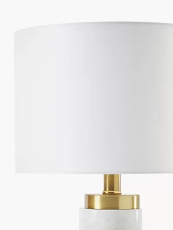 New Lampa Stołowa Z Marmurowa Podstawa W Stylu Glam Miranda Lampki Nocne