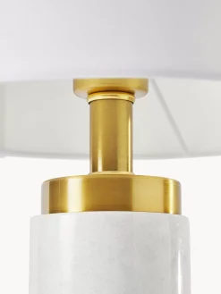 New Lampa Stołowa Z Marmurowa Podstawa W Stylu Glam Miranda Lampki Nocne