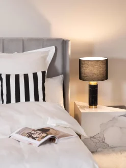 Outlet Lampa Stołowa Z Marmurowa Podstawa W Stylu Glam Miranda Lampki Nocne