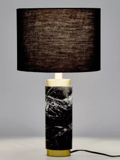 Outlet Lampa Stołowa Z Marmurowa Podstawa W Stylu Glam Miranda Lampki Nocne