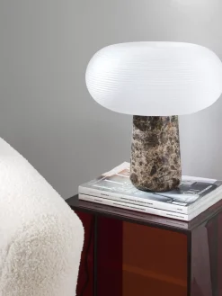 Discount Lampa Stołowa Z Marmurowa Podstawa Mariella Lampki Nocne