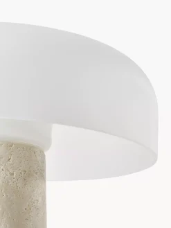 Best Sale Lampa Stołowa Z Trawertynowa Podstawa Carla Lampki Nocne