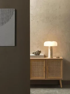 Best Sale Lampa Stołowa Z Trawertynowa Podstawa Carla Lampki Nocne