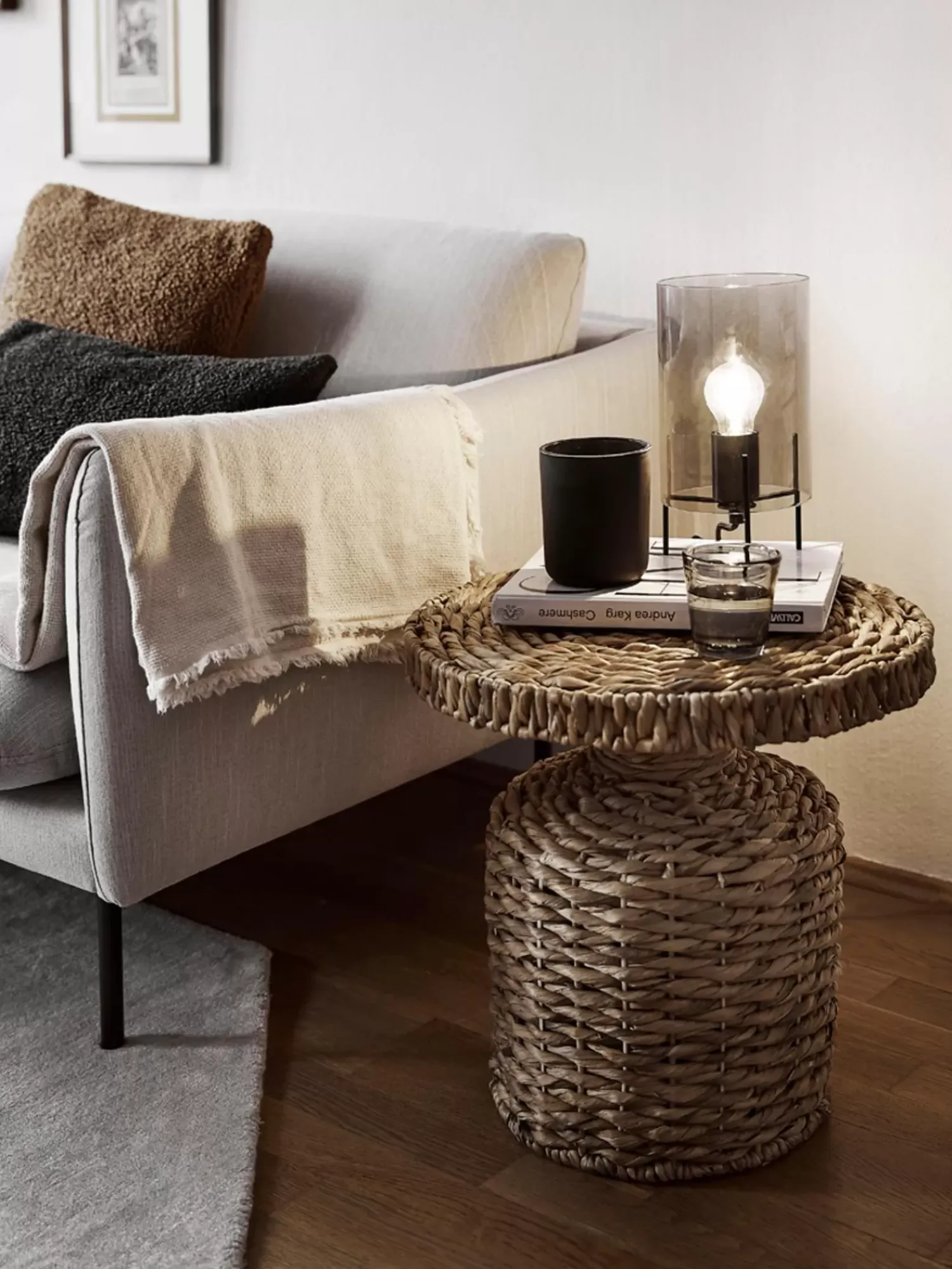 Shop Lampa Stołowa Ze Szkla Laurel Lampki Nocne