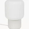 New Lampa Stołowa Ze Szkla Marlon Lampki Nocne