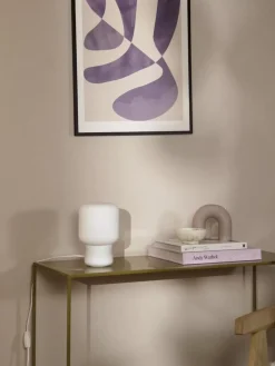 New Lampa Stołowa Ze Szkla Marlon Lampki Nocne