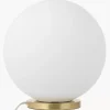 Outlet Lampa Stołowa Ze Szkla Opalowego Beth Lampki Nocne