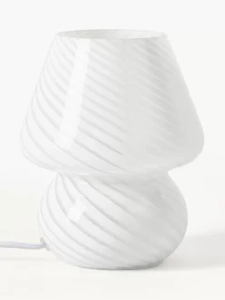 Shop Lampa Stołowa Ze Szkla Opalowego Lareina Lampki Nocne