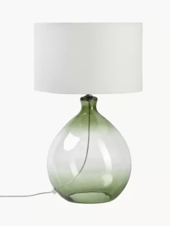 Clearance Lampa Stołowa Ze Szklana Podstawa Zoya Lampki Nocne