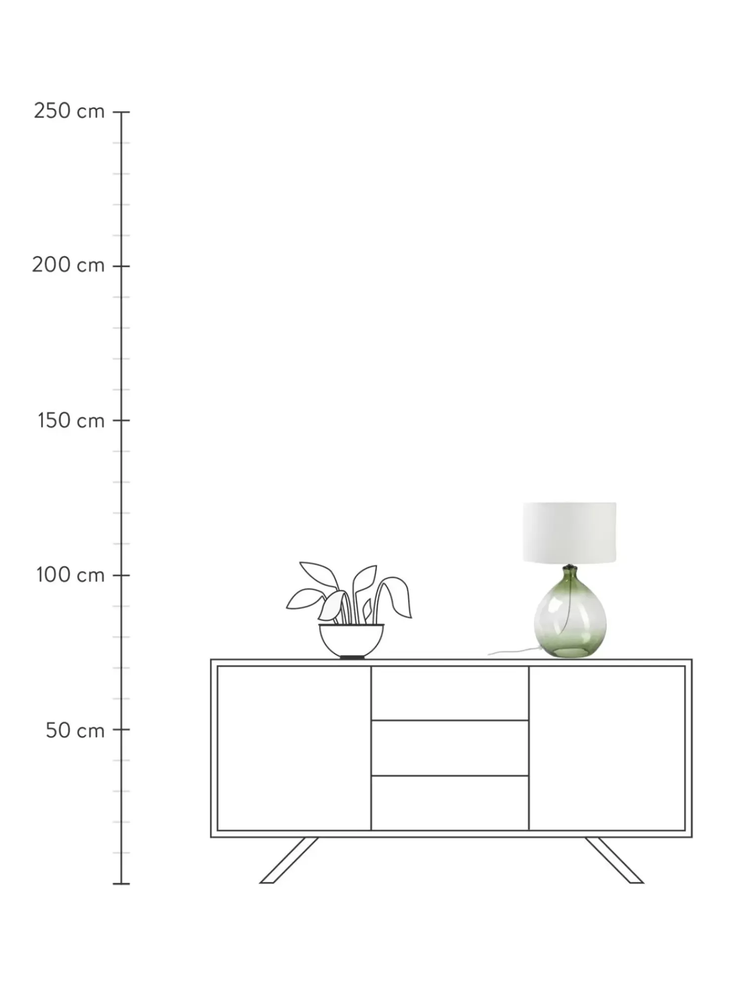 Clearance Lampa Stołowa Ze Szklana Podstawa Zoya Lampki Nocne