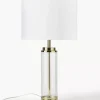 New Lampa Stołowa Ze Szklana Podstawa W Stylu Glam Gabor Lampki Nocne