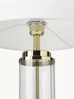 New Lampa Stołowa Ze Szklana Podstawa W Stylu Glam Gabor Lampki Nocne
